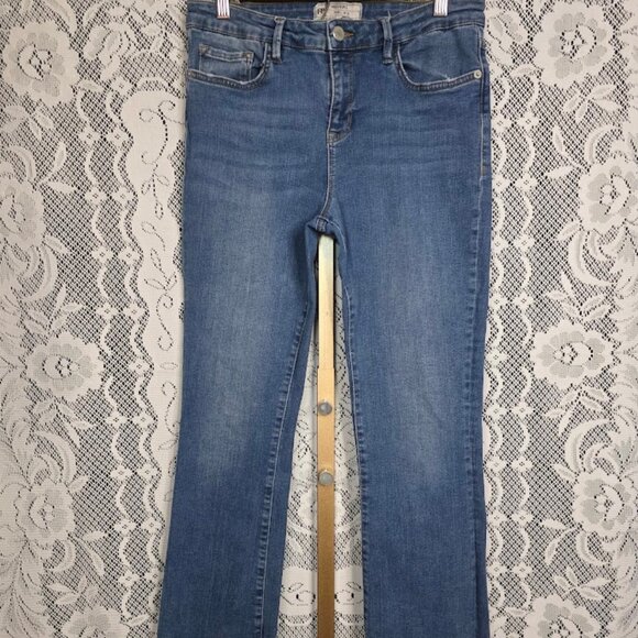 Free People Raw Hem Skinny/Straight Jeans 61502-16515125 sz 30 - Picture 1 of 13